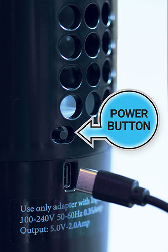 CarryiOn power button
